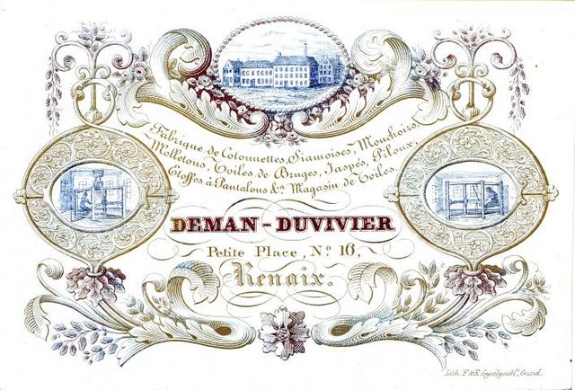 Renaix cotonnettes Deman-Duvivier