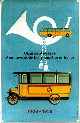 Donald BRUN "Cinquantenaire des Automobiles Postales Suisses"