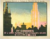 Bizuth IVe congrès Union Nationale des Etudiants Belges Bruxelles 1923