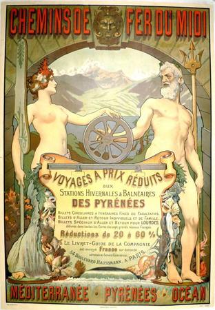 SERVAIS Chemins de Fer du Midi - voyages aux Pyrénées
