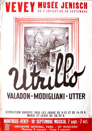 Vevey Musée Jenisch Utrillo - Valadon - Modigliani - Utter
