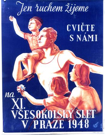 HIRSL XI Vsesokolsky Slet Praze 1948