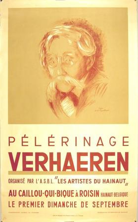 VAN RYSSELBERGHE (d'après) Pélérinage Verhaeren