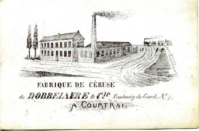 Courtrai fabrique de céruse de Dobbelaere