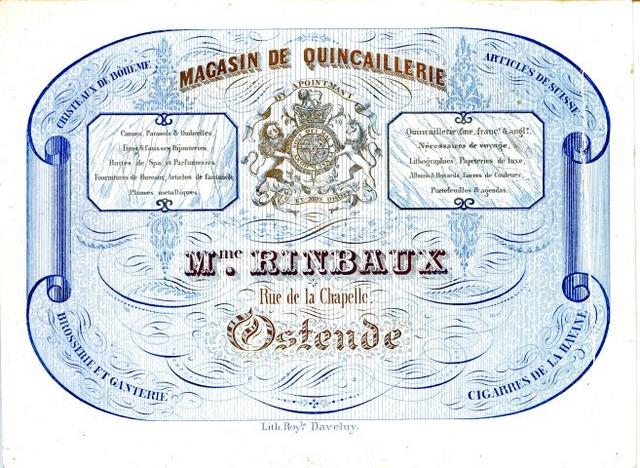 Ostende quincaillerie Rinbaux