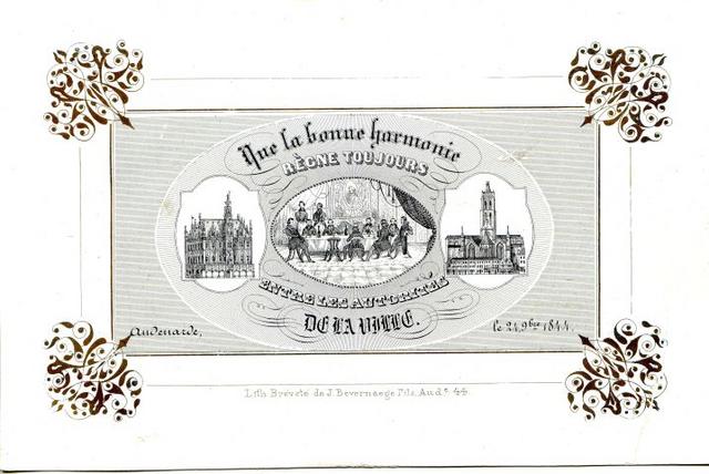Audenarde harmonie entre les Autorités de la ville