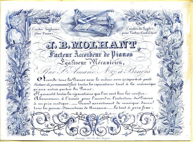 Facteur & accordeur de Pianos Molhant