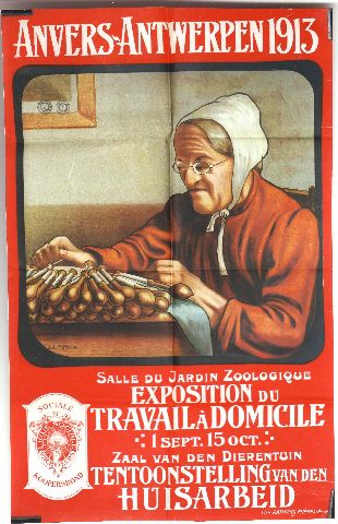 POTVIN Anvers Exposition Travail à Domicile 1913