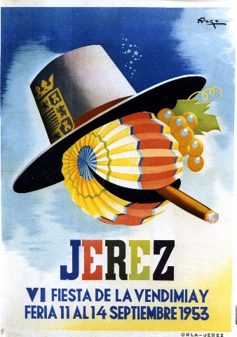 Raga Jerez fiesta vendimia 1953