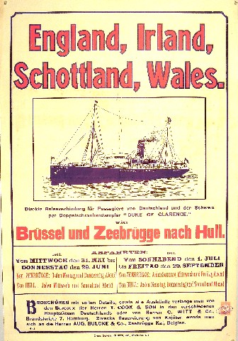 Brüssel und Zeebrügge nach Hull