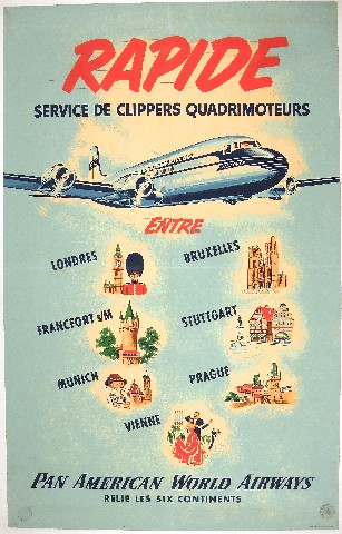 PAN AMERICAN - RAPIDE - service Clippers quadrimoteurs