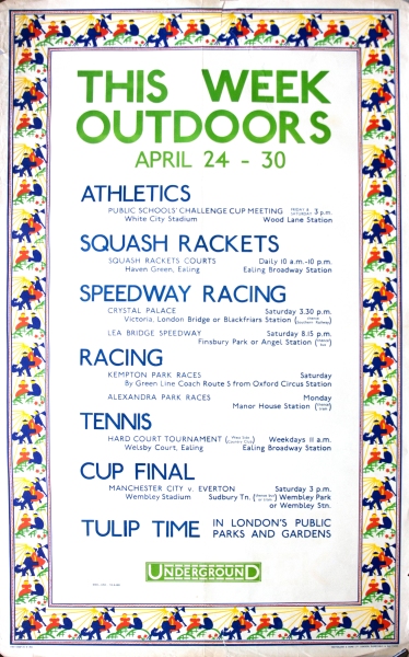 This week outdoors April 1933 - Underground