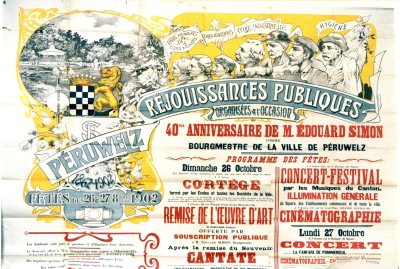 Péruwelz réjouissances publiques 1902