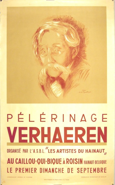 VAN RYSSELBERGHE Pélérinage Verhaeren au Caillou-qui-Bique Roisin