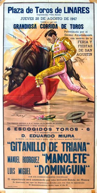 REUS Plaza de Toros de Linares - Grandiosa Corrida de Toros 1947