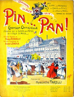 CLERICE Frères Pin Pan! carnaval de Nice 1914