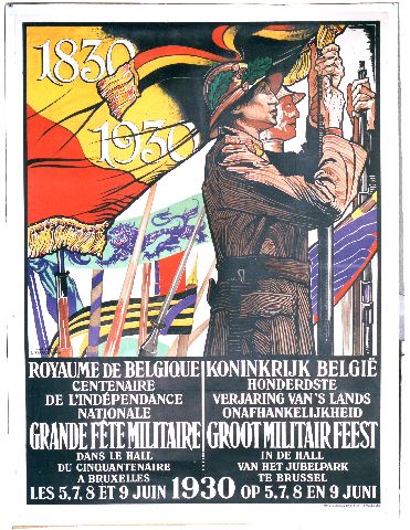 LANGASKENS Grande Fête Militaire Bruxelles 1930