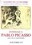 Picasso Hommage à Picasso galerie de la Colombe Vallauris 1971