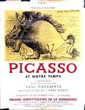 Picasso Paul Haesaerts conférence Sorbonne