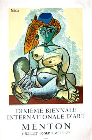 Picasso Dixième biennale internationale d'art Menton 1974