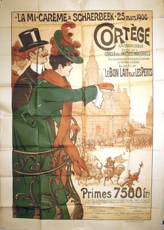 BATTAILLE Mi-Carême Schaerbeek Cortège Carnavalesque 1906