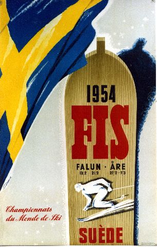 Dahlin 1954 FIS Falun-Äre, Suède