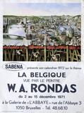 Rondas calendrier Sabena La Belgique 1972