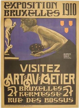 ROGIER Exposition Bruxelles 1910 - Visitez Art au Métier