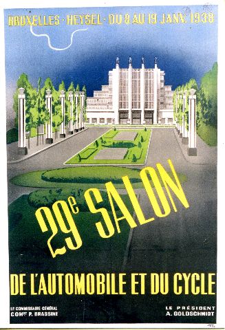 29e salon de l'automobile et du cycle Bruxelles 1938