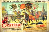 BATTAILLE Cortège carnavalesque Schaerbeek 1911