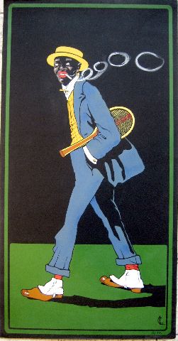 Publicité pour une cigarette? tennis