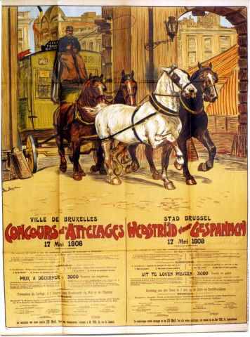 Bernier Concours d'attelages Bruxelles 1908
