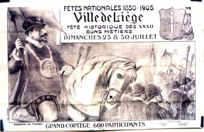 UBAGHS Fêtes Nationales 1830-1905 - Liège fête historique des XXXII