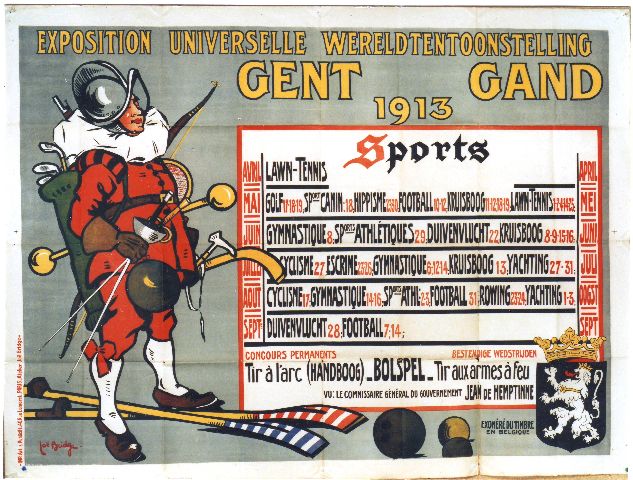 Bridge Exposition Universelle Gand 1913 Sports