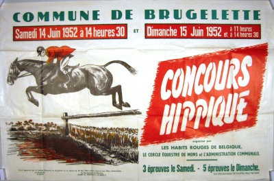 BOUVY Brugelette concours hippique 1952